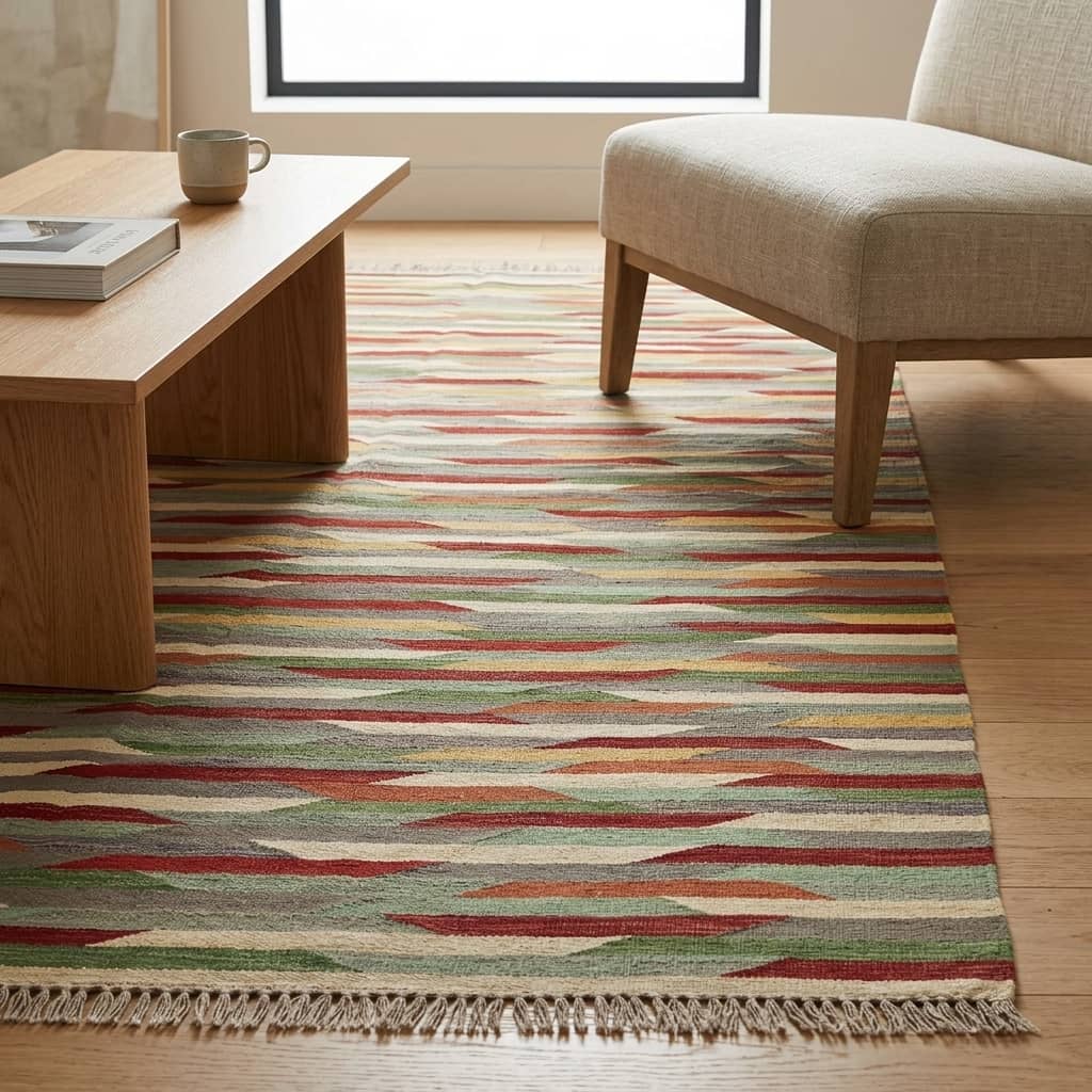 Prism Horizon Striped Kilim Rug |293×202|