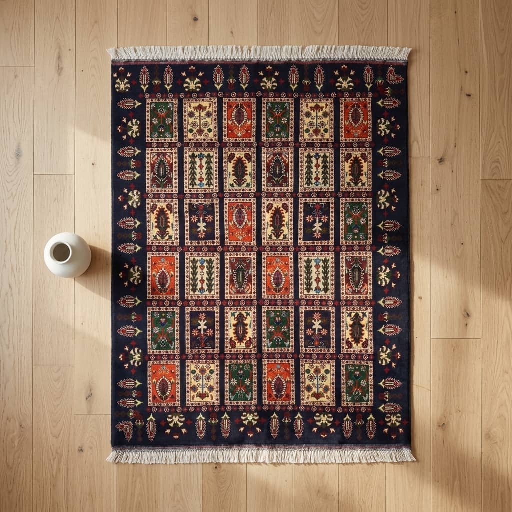 Khisht Midnight Panel | Afghan carpet | 150×2|