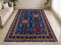 Blue Persian Style Area Rug – 2m x 3m Traditional Oriental Carpet