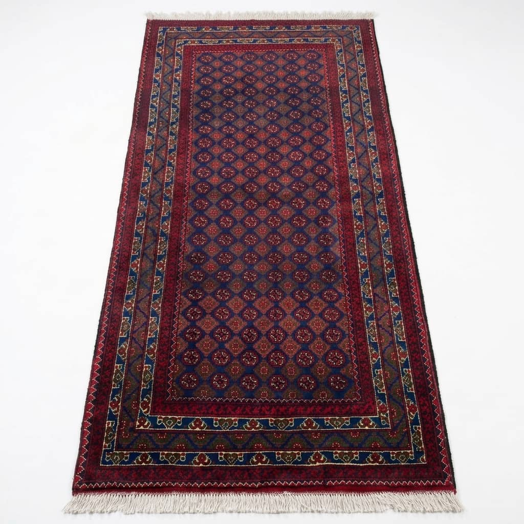 Imperial Damask Lattice Afghan Runner |2m×3m|